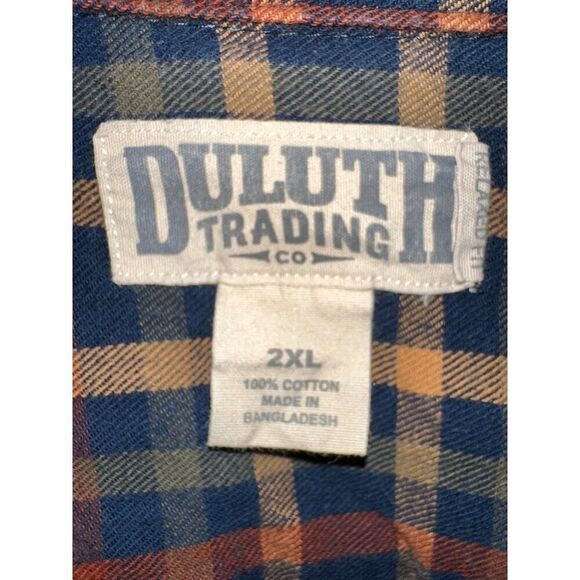 Duluth Trading Co Men’s Button Up Flannel Size 2XL - Picture 9 of 11